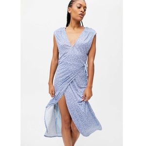 UO Zina Wrap Midi Dress